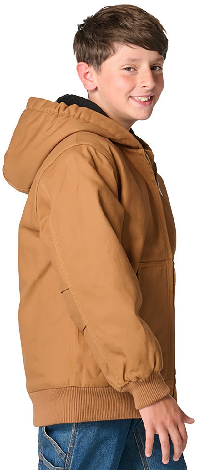 Carhartt Boys' Canvas Insulated Hooded Active Jacket - view number 2