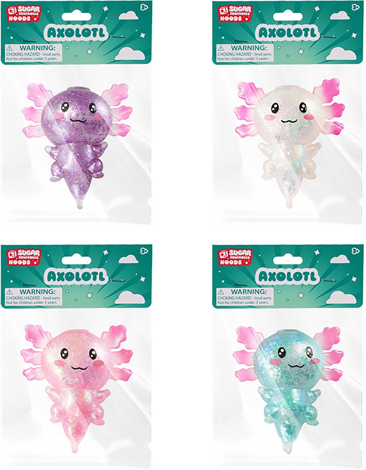 Toysmith Sensory Lab Sugar Skwish Axolotl