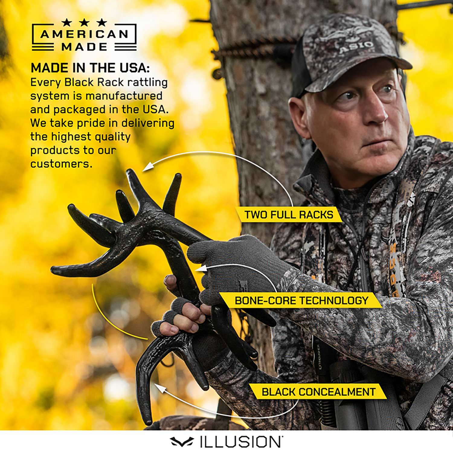 Illusion Systems Black Rack Deer Call