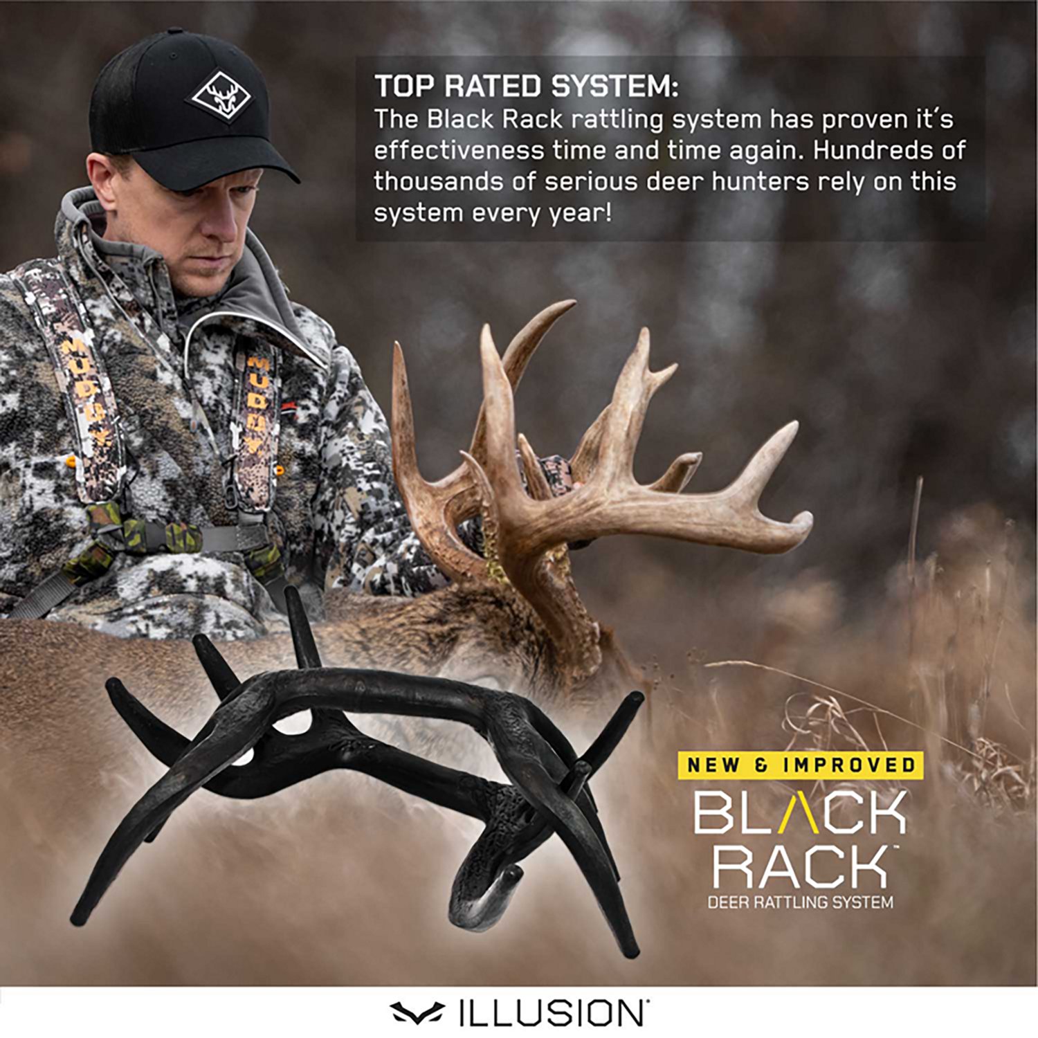 Illusion Systems Black Rack Deer Call