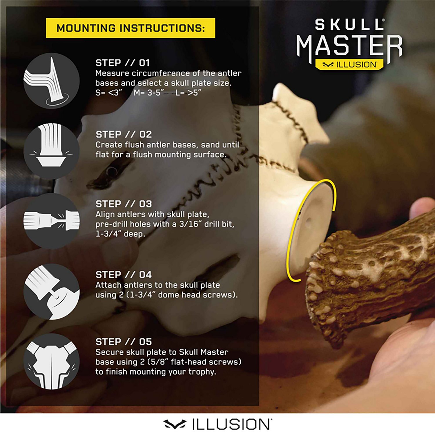Illusion Systems Skull Master Antler Mounting Kit - view number 6