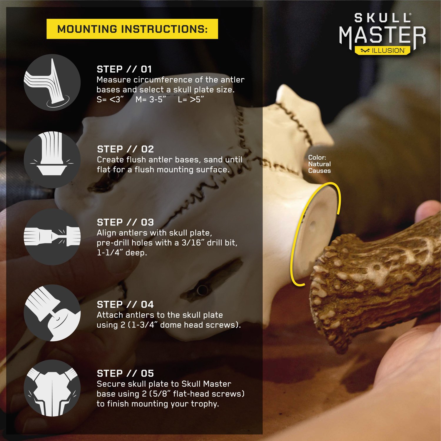 Illusion Systems Skull Master Antler Mounting Kit - view number 4