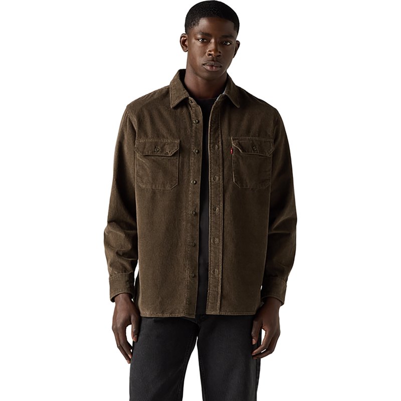 Levi's Men's Long-Sleeve Regular-Fit Overshirt - Coffee