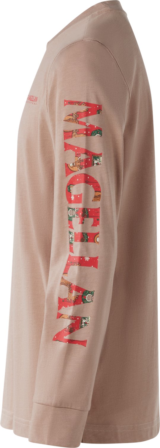Magellan Outdoors Boys' Grotto Falls Holiday Hunting Wall Long Sleeve T-shirt - view number 3