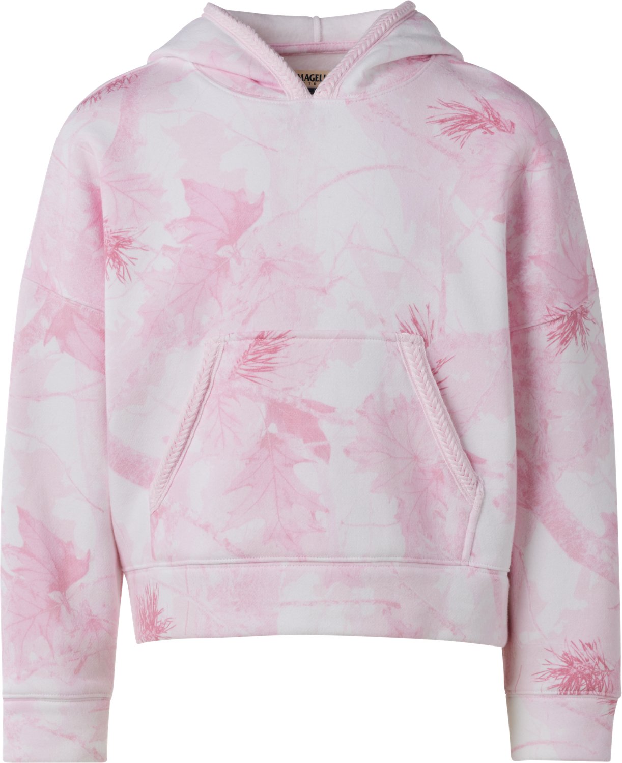 Magellan Outdoors Girls' Campfire Washed Out Camo Fleece Hoodie | Academy