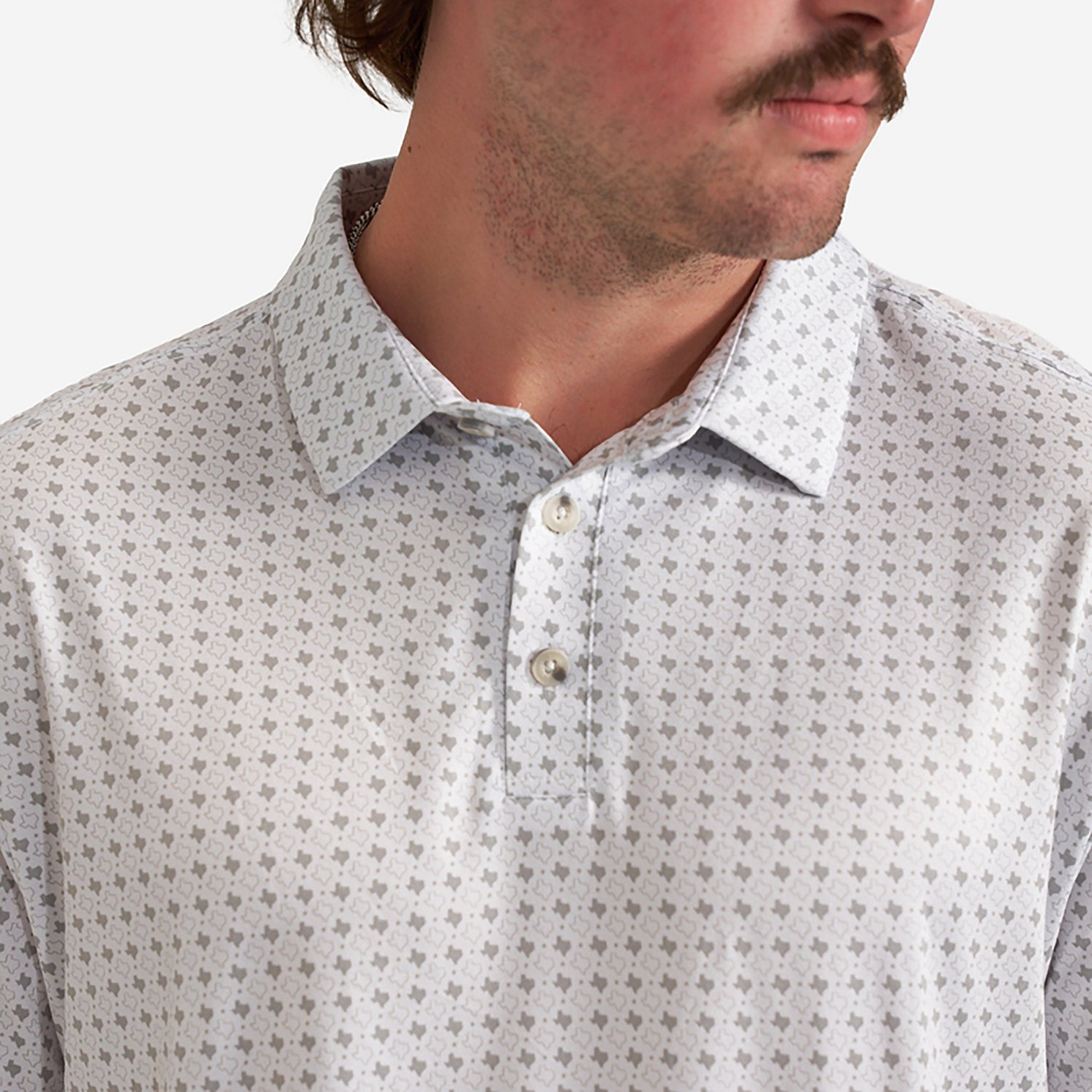 BURLEBO Men's Texas Pride Performance Polo Shirt - view number 3