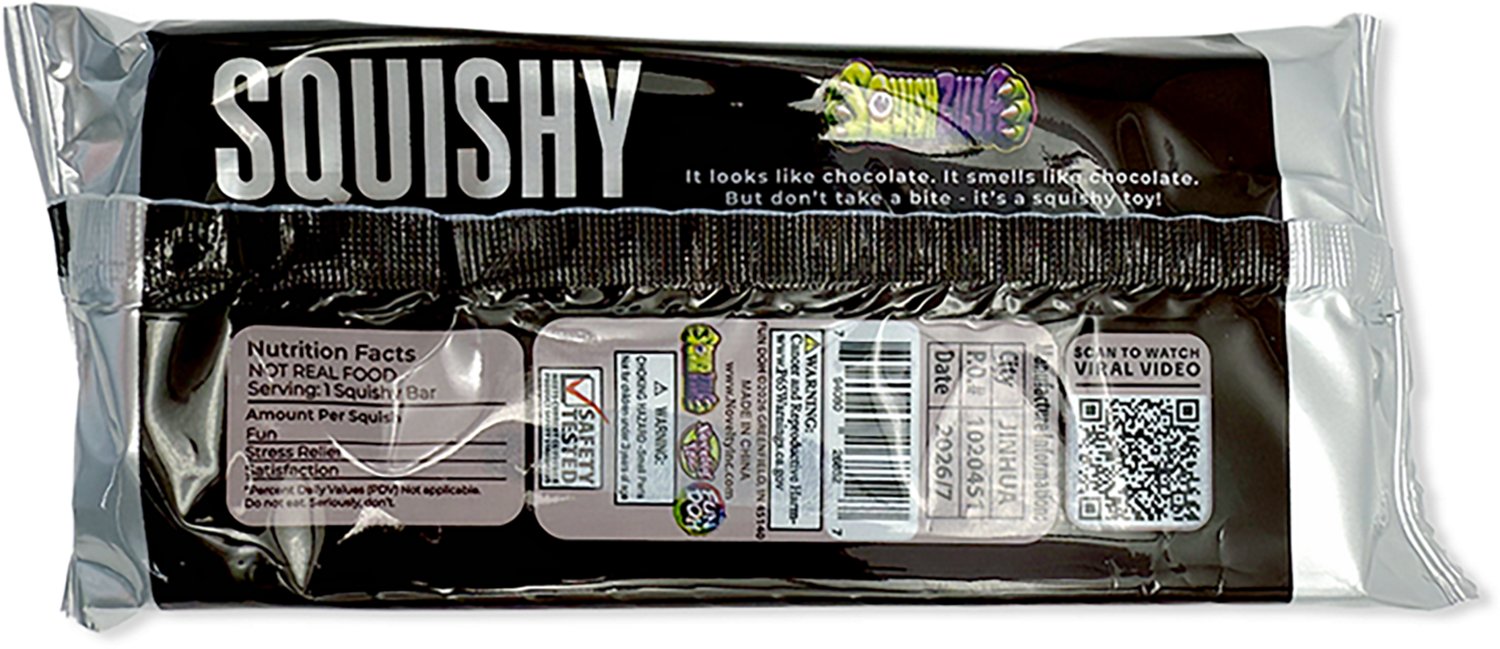 Fun Doh SquishZilla Slow Rise Scented Squishy Chocolate Bar - view number 4
