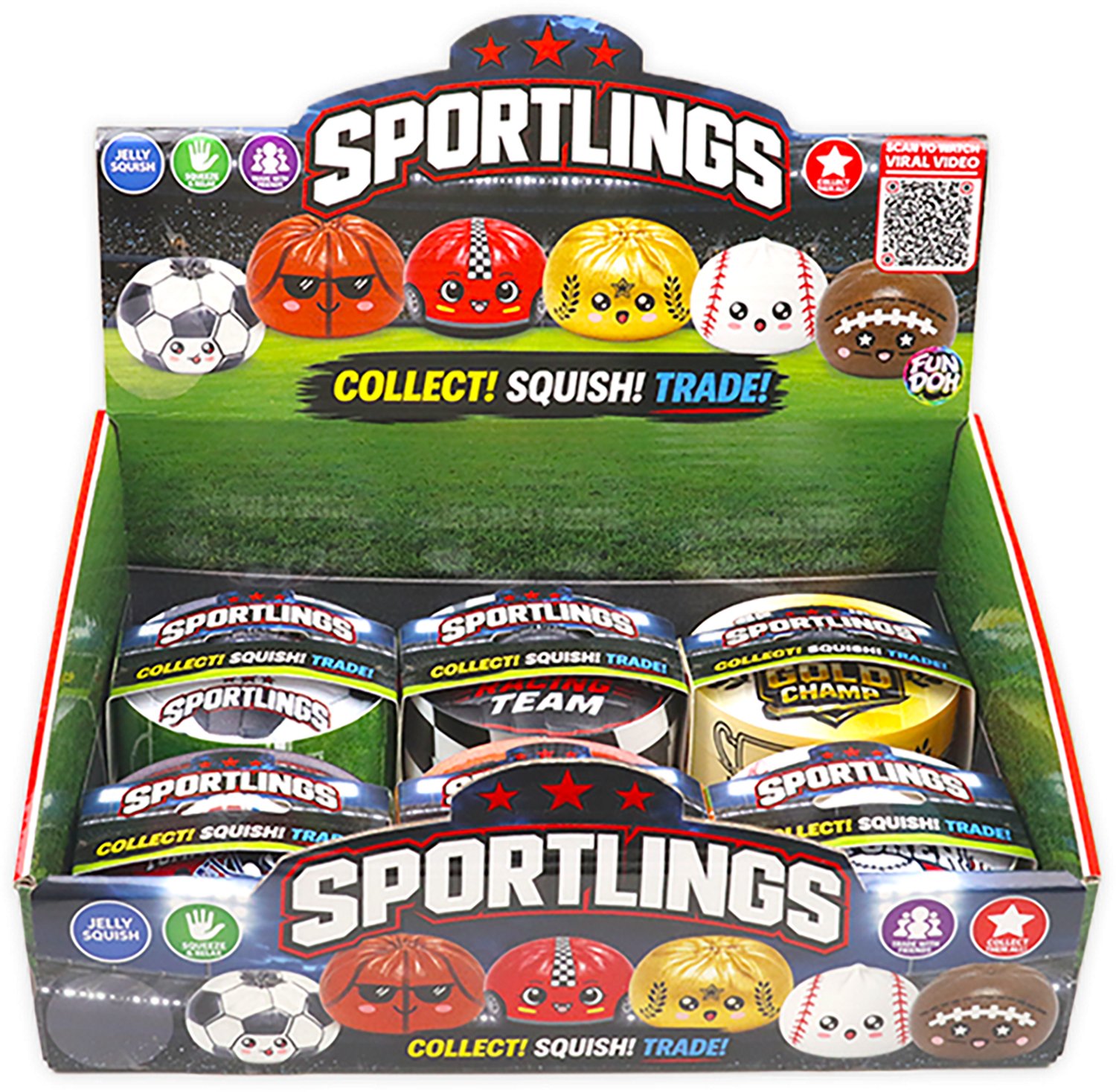 Fun Doh Sportlings Sports Dumpling Squish Toy - view number 4