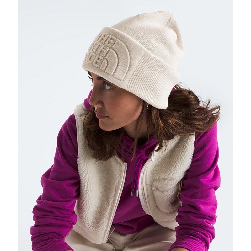 The North Face Urban Embossed Beanie - White Dune
