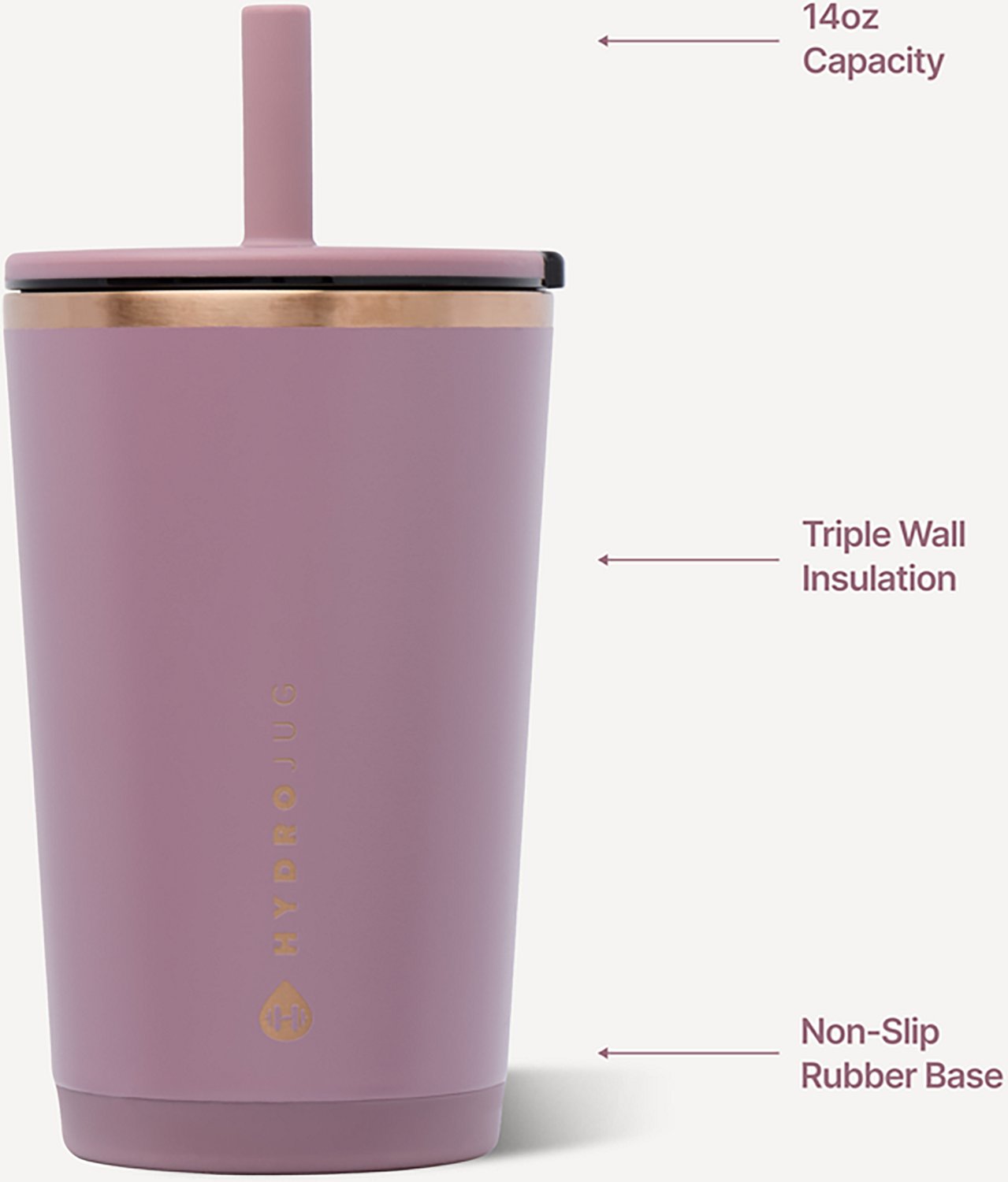 HydroJug 14 oz. Everyday Tumbler with Straw Lid - view number 4
