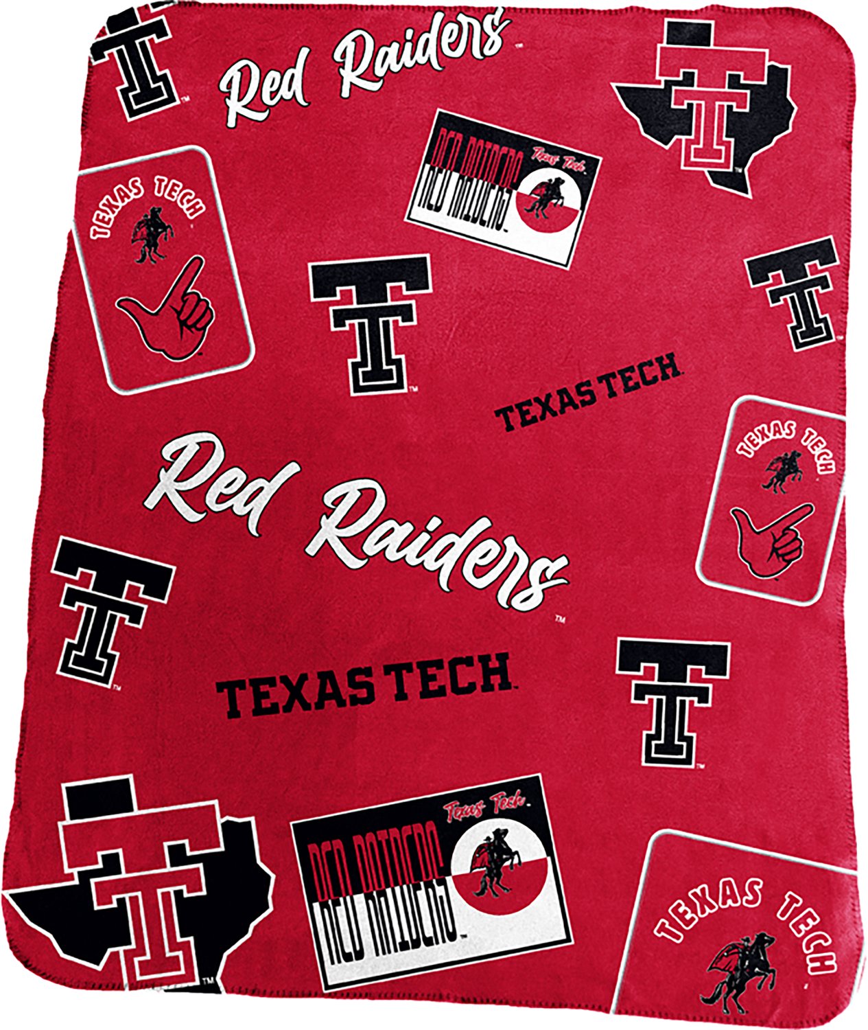 Logo Brands Texas Tech University Classic Alternate Dreamweave Fleece Throw Blanket