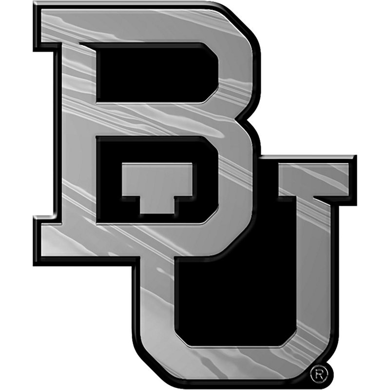 Logo Brands Baylor University Plastic Chrome Emblem