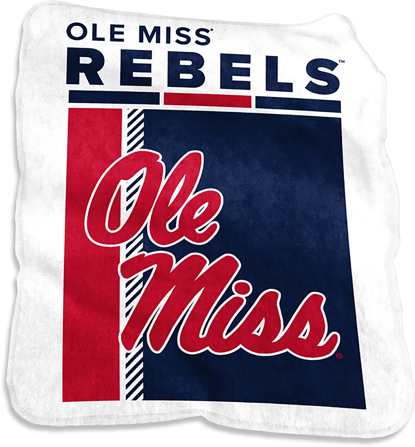 Logo Brands University of Mississippi Raschel Poster Throw Blanket