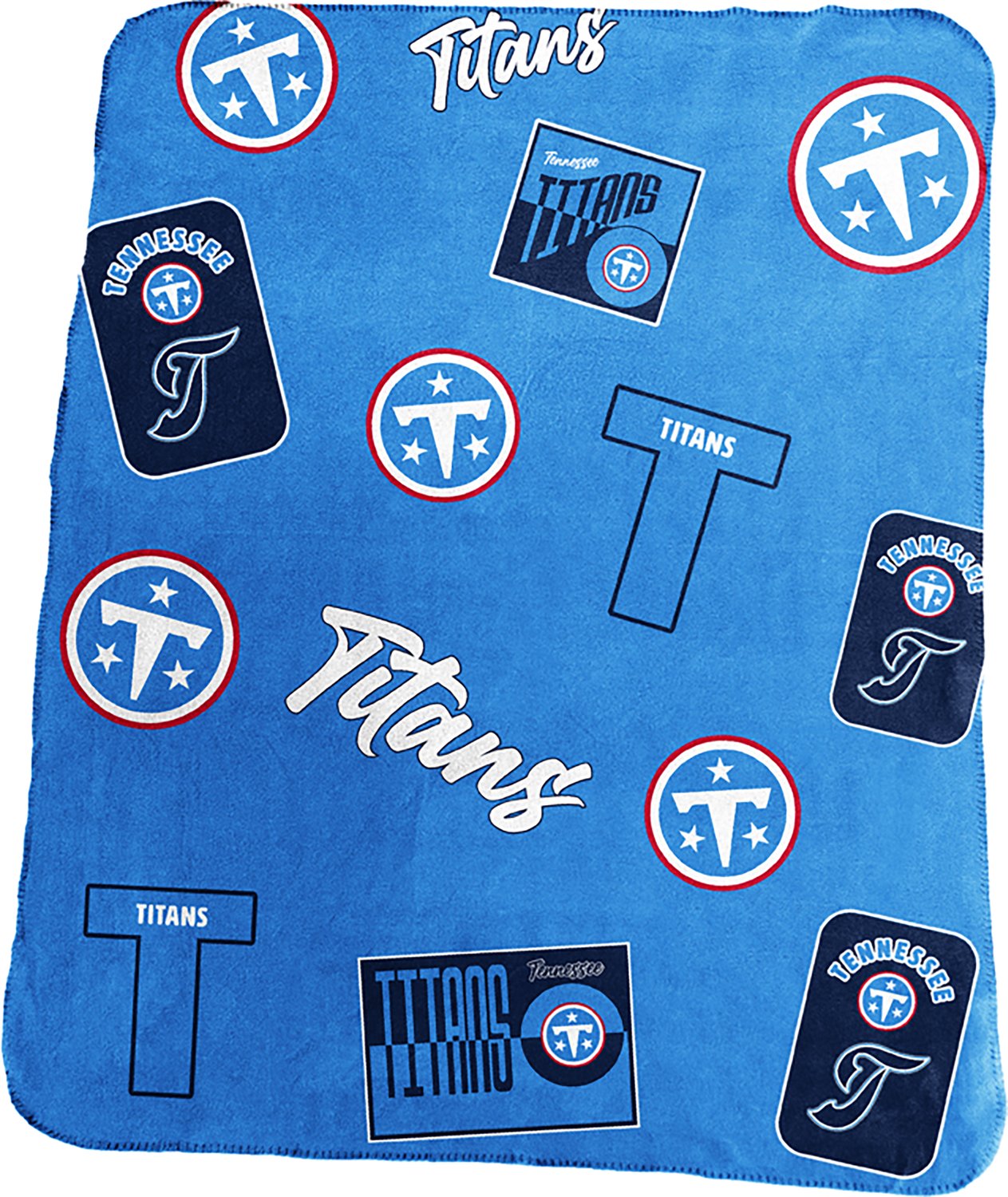 Logo Brands Tennessee Titans Classic Alternate Dreamweave Fleece Throw Blanket