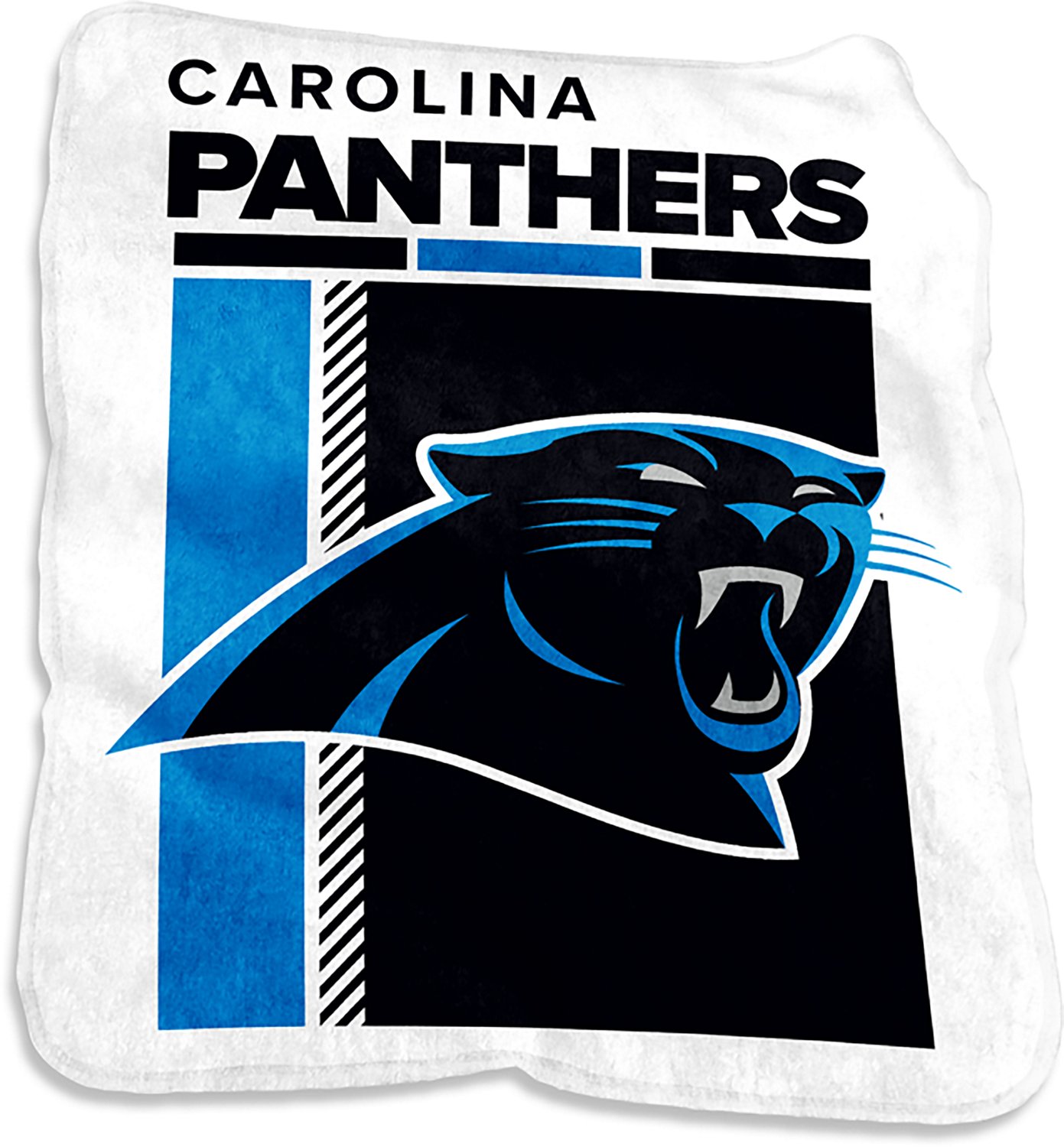 Logo Brands Carolina Panthers Raschel Poster Throw Blanket