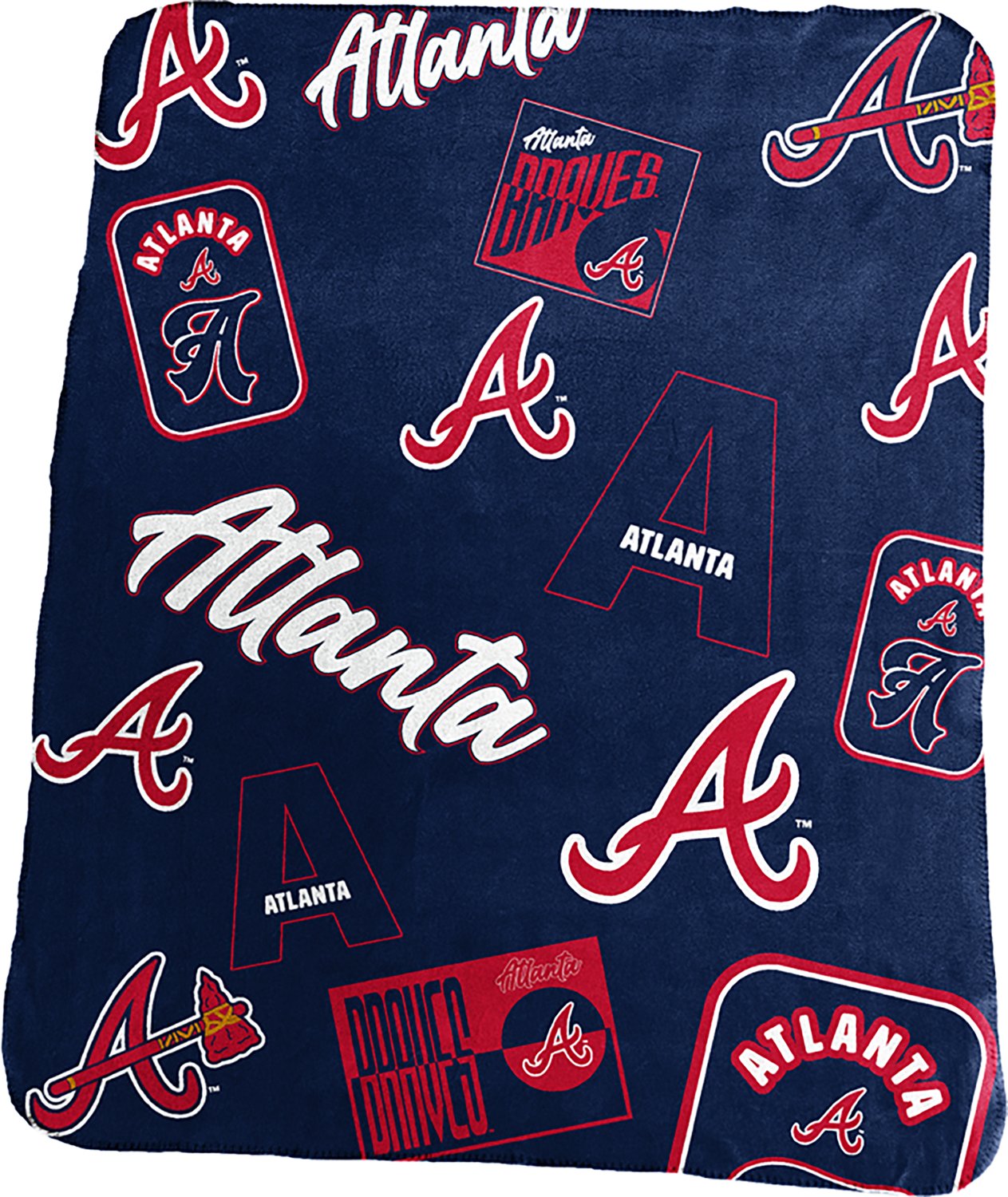 Logo Brands Atlanta Braves Classic Alternate Dreamweave Fleece Throw Blanket