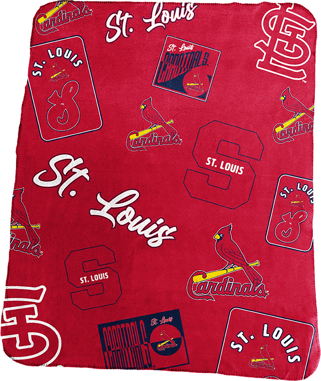 Logo Brands St. Louis Cardinals Classic Alternate Dreamweave Fleece Throw Blanket