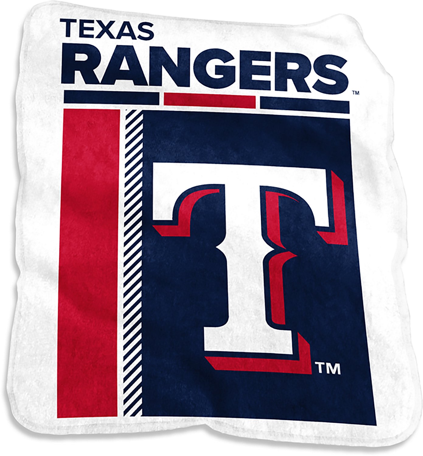 Logo Brands Texas Rangers Raschel Poster Throw Blanket