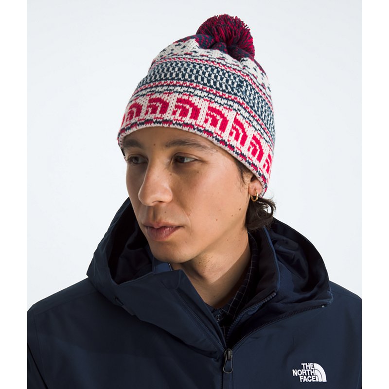 The North Face Cabin Ski Tuke, Men's, White Dune Jacquard