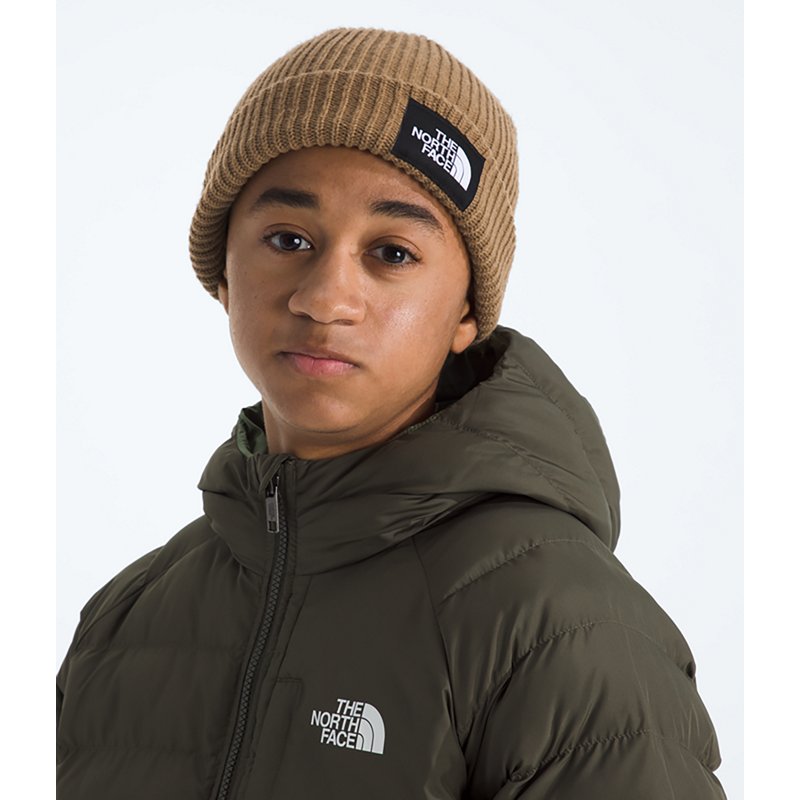 The North Face Kids' Salty Lined Beanie, Utility Brown