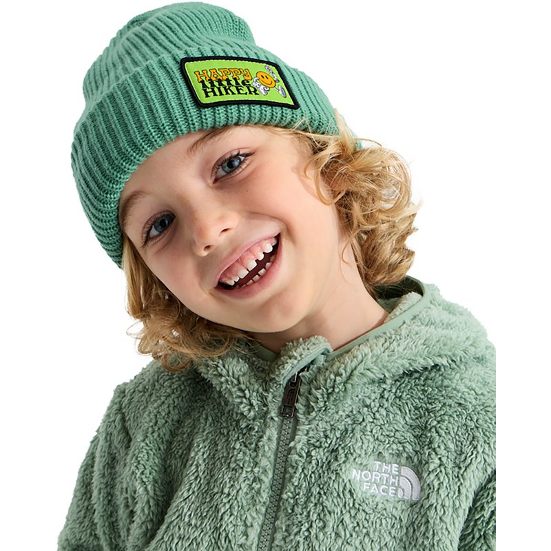The North Face Kids’ Salty Lined Beanie: Dimmed Algae/Hike Patch