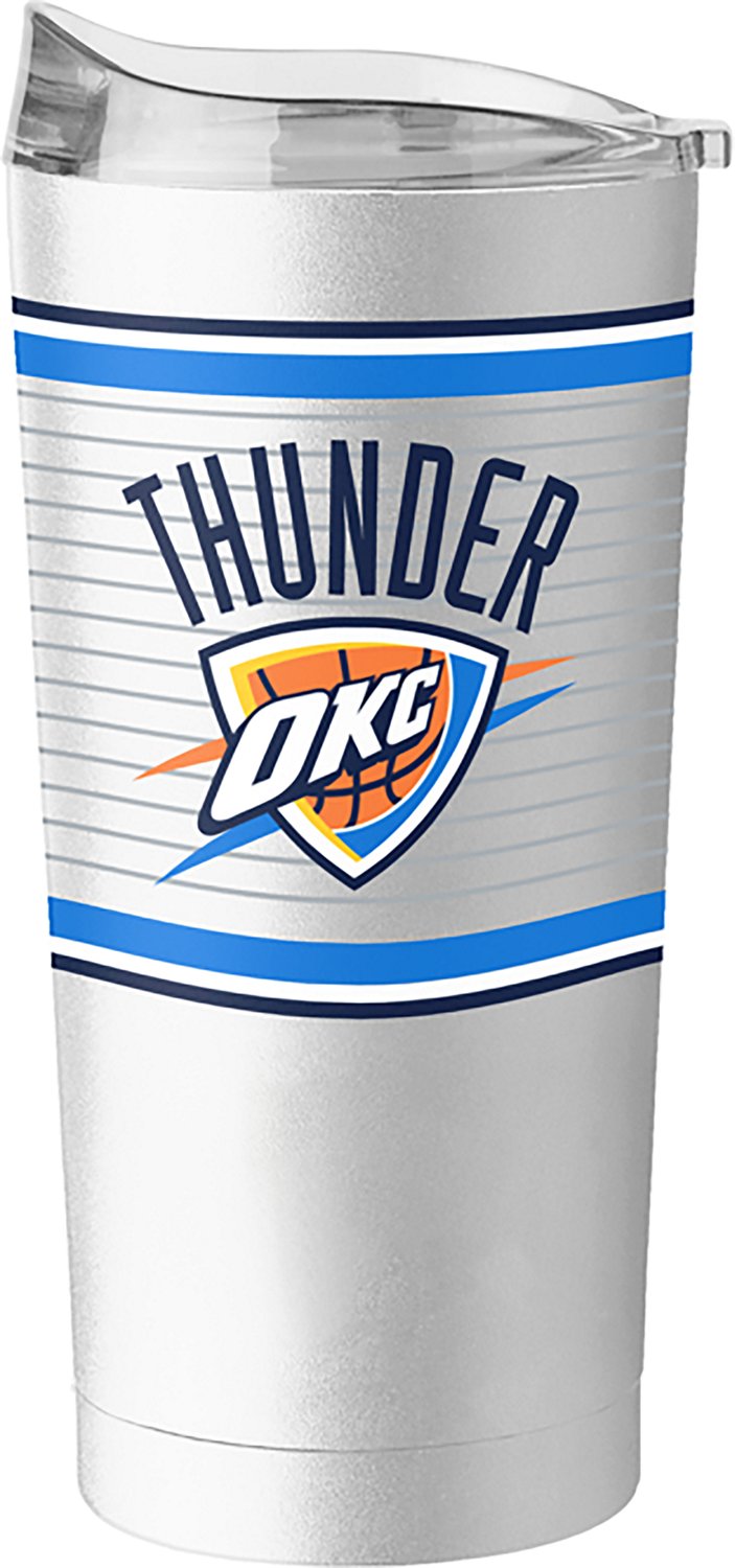 Logo Brands Oklahoma City Thunder 20 oz Retro Stripe Powder Coat Tumbler