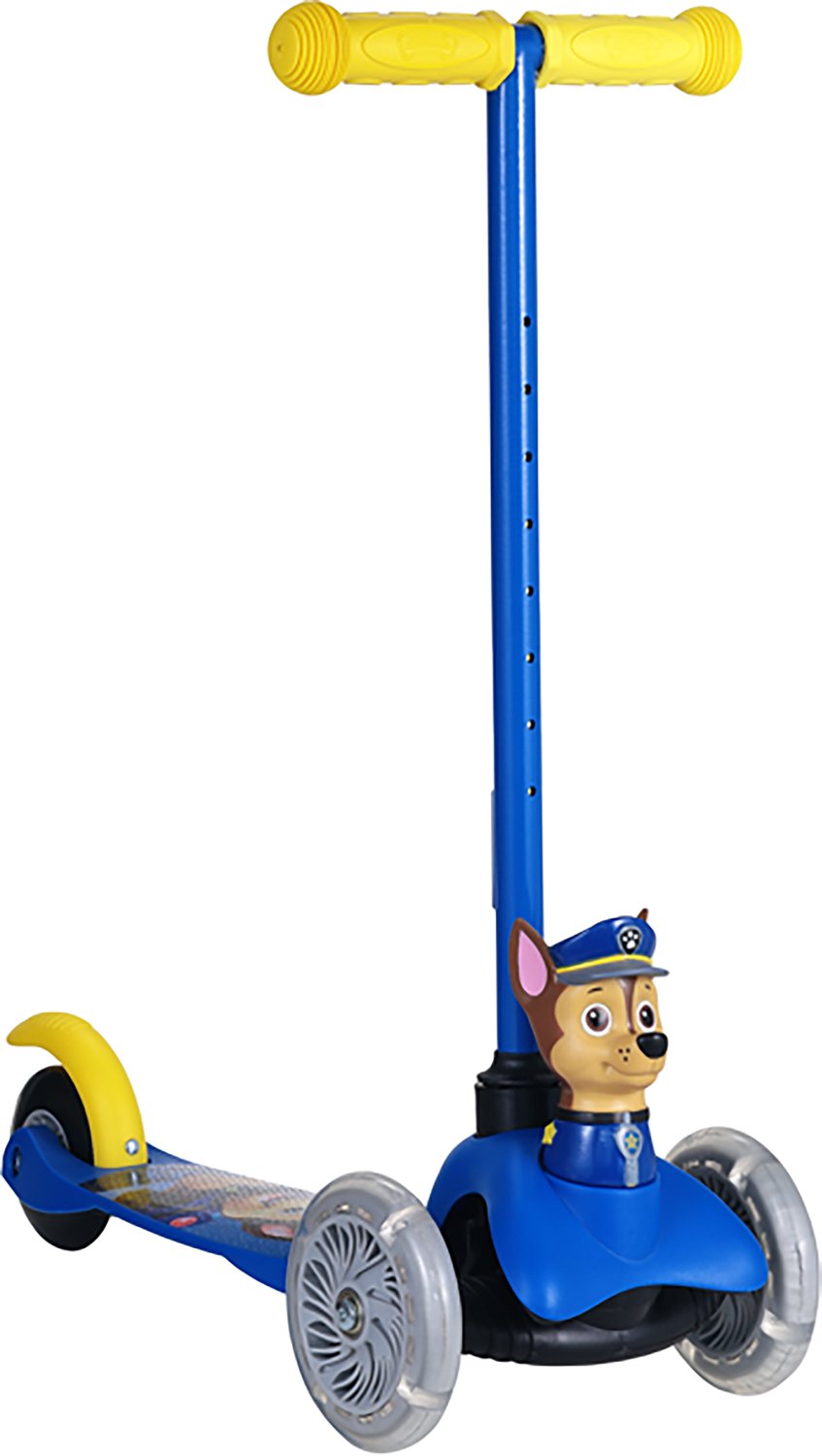 PAW Patrol Kids' Chase LED 3-D Scooter with 3 Wheels