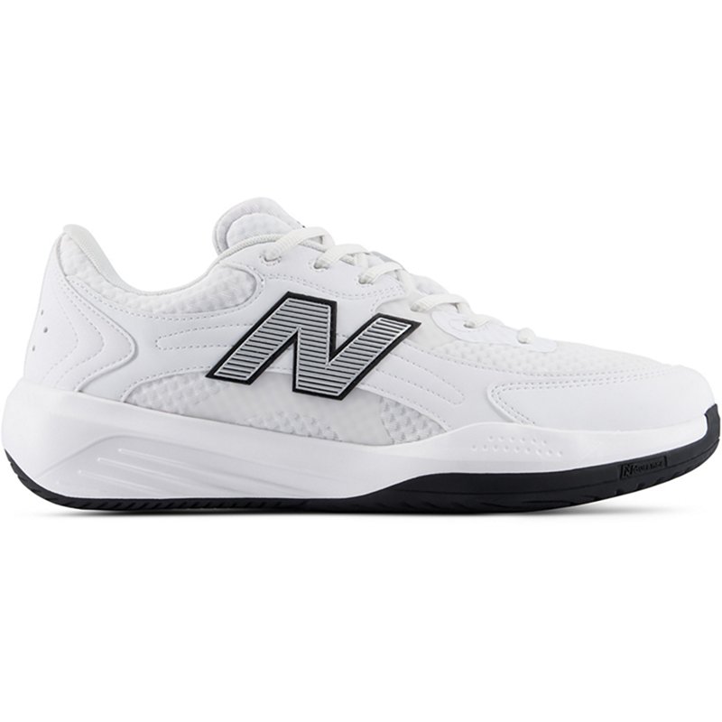 New Balance Men's 696v7 Tennis Shoes - White/Black (Size 8 Wide)