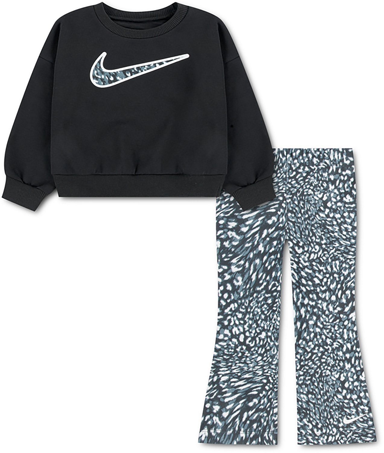 Nike Girls' Crew and Printed Leggings Set