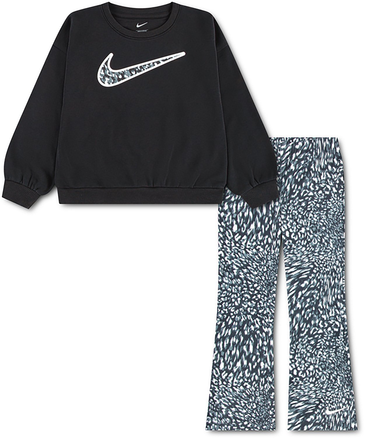 Nike Girls' Crew and Printed Leggings Set