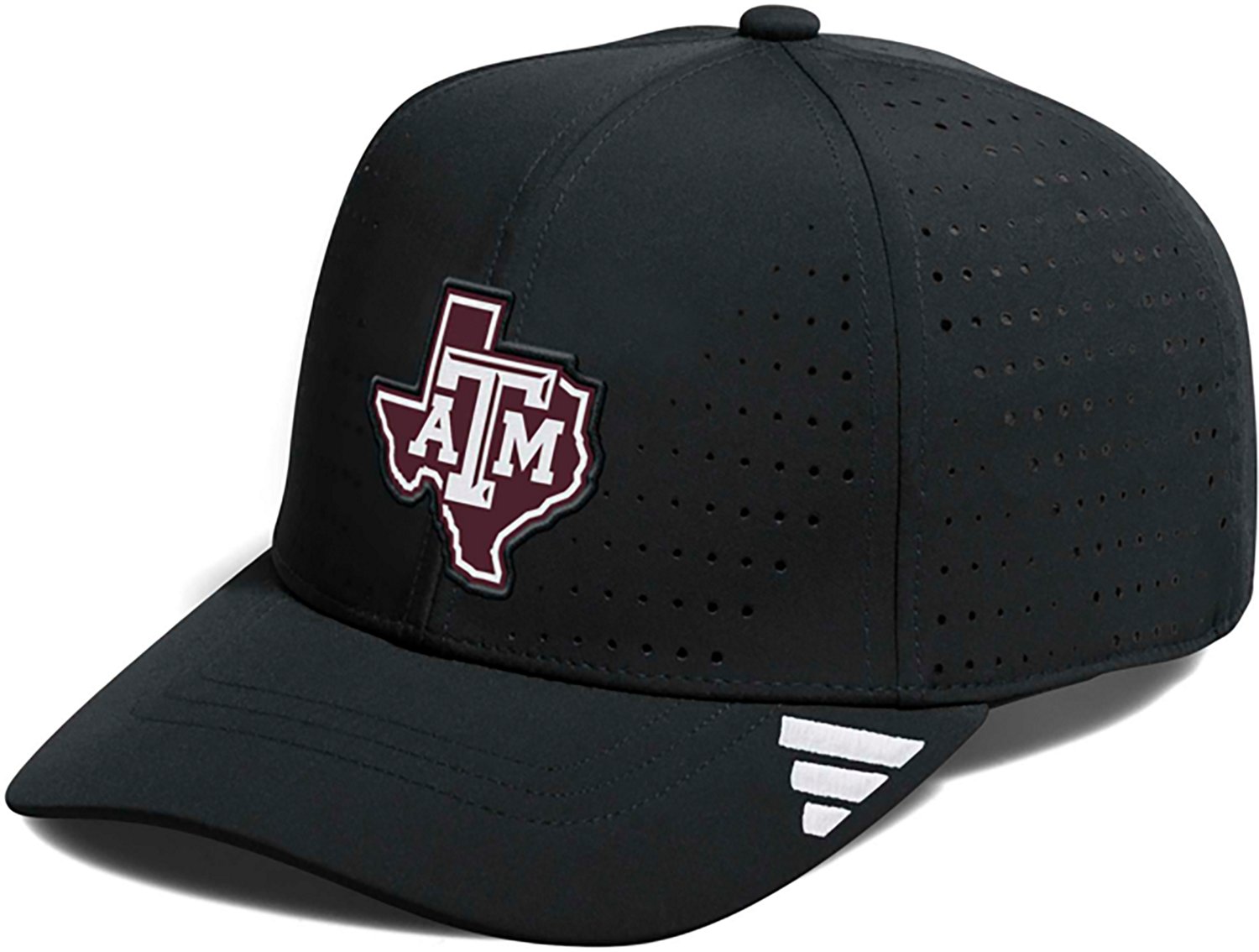 adidas Adults' Texas A&M Aggies Perforated Structured Adjustable Cap