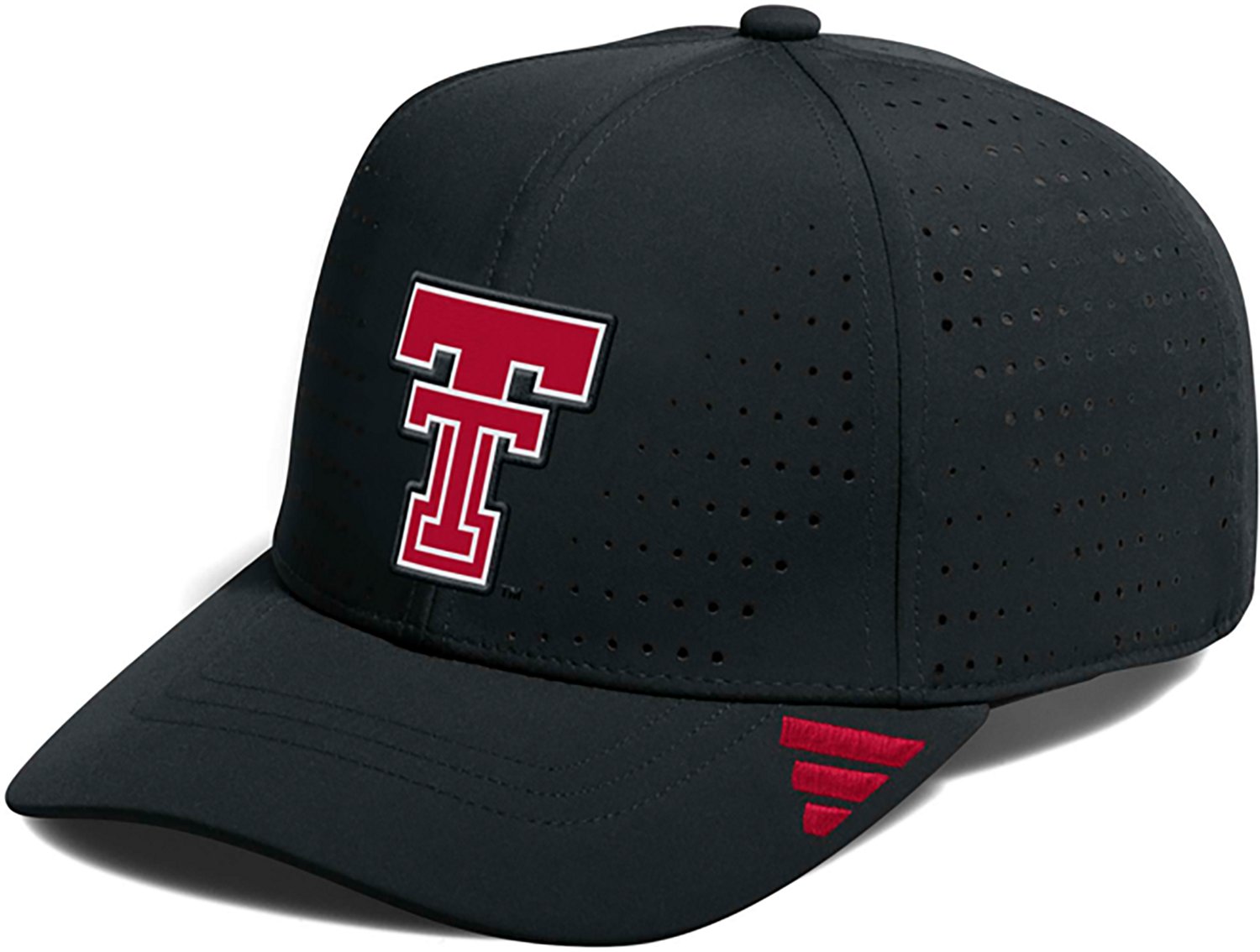 adidas Adults' Texas Tech Red Raiders Perforated Structured Adjustable Cap
