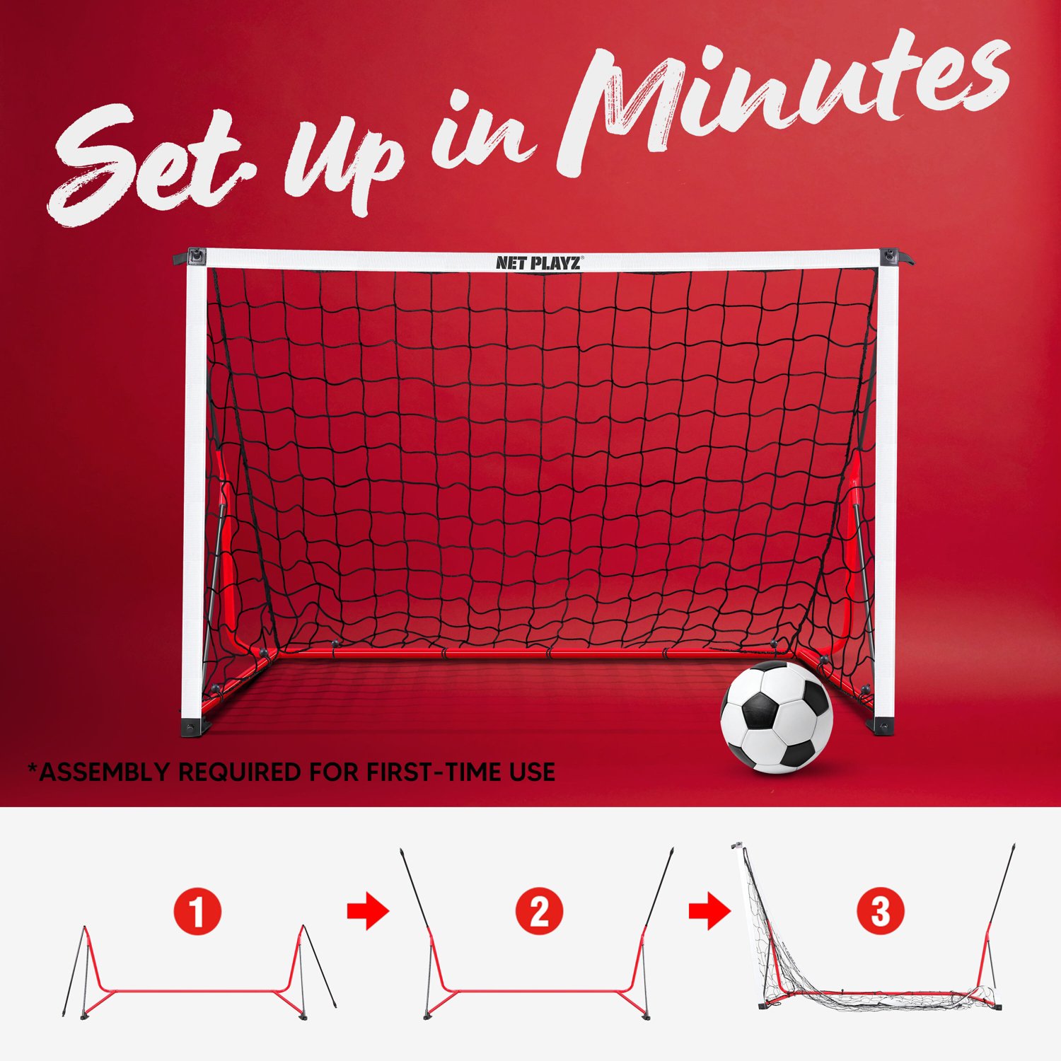 Net Playz 6 ft x 4 ft Portable Soccer Goal - view number 3