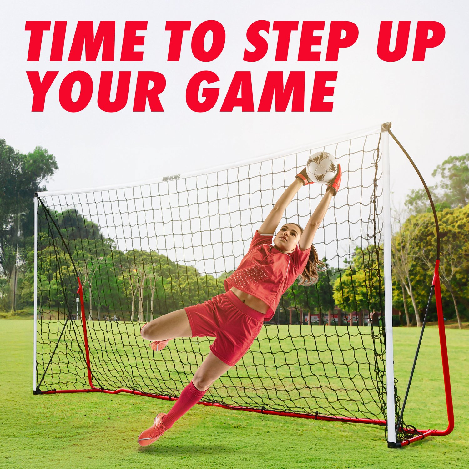 Net Playz 12 ft x 6 ft Portable Soccer Goal - view number 2