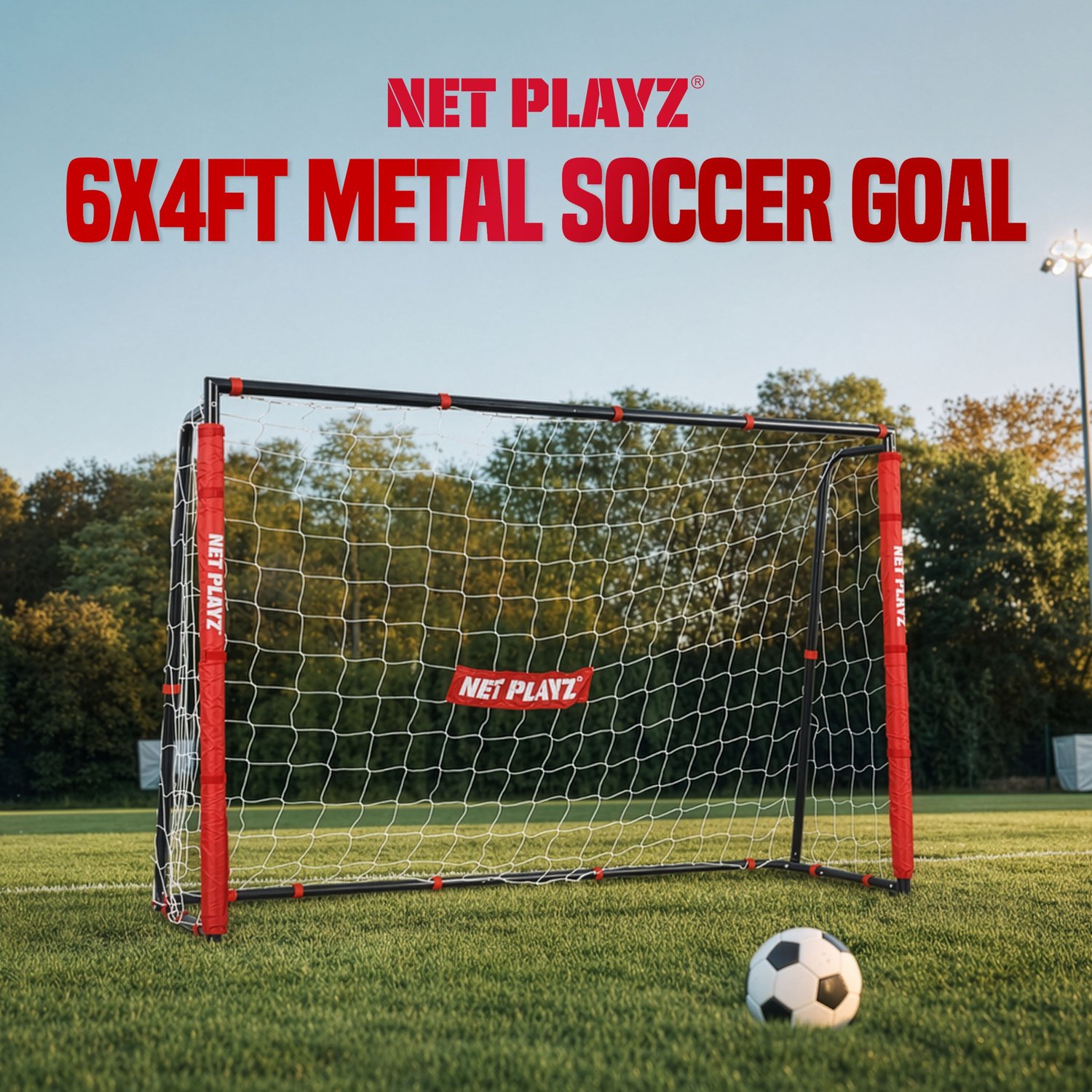 Net Playz 6 ft x 4 ft Metal Soccer Goal - view number 6