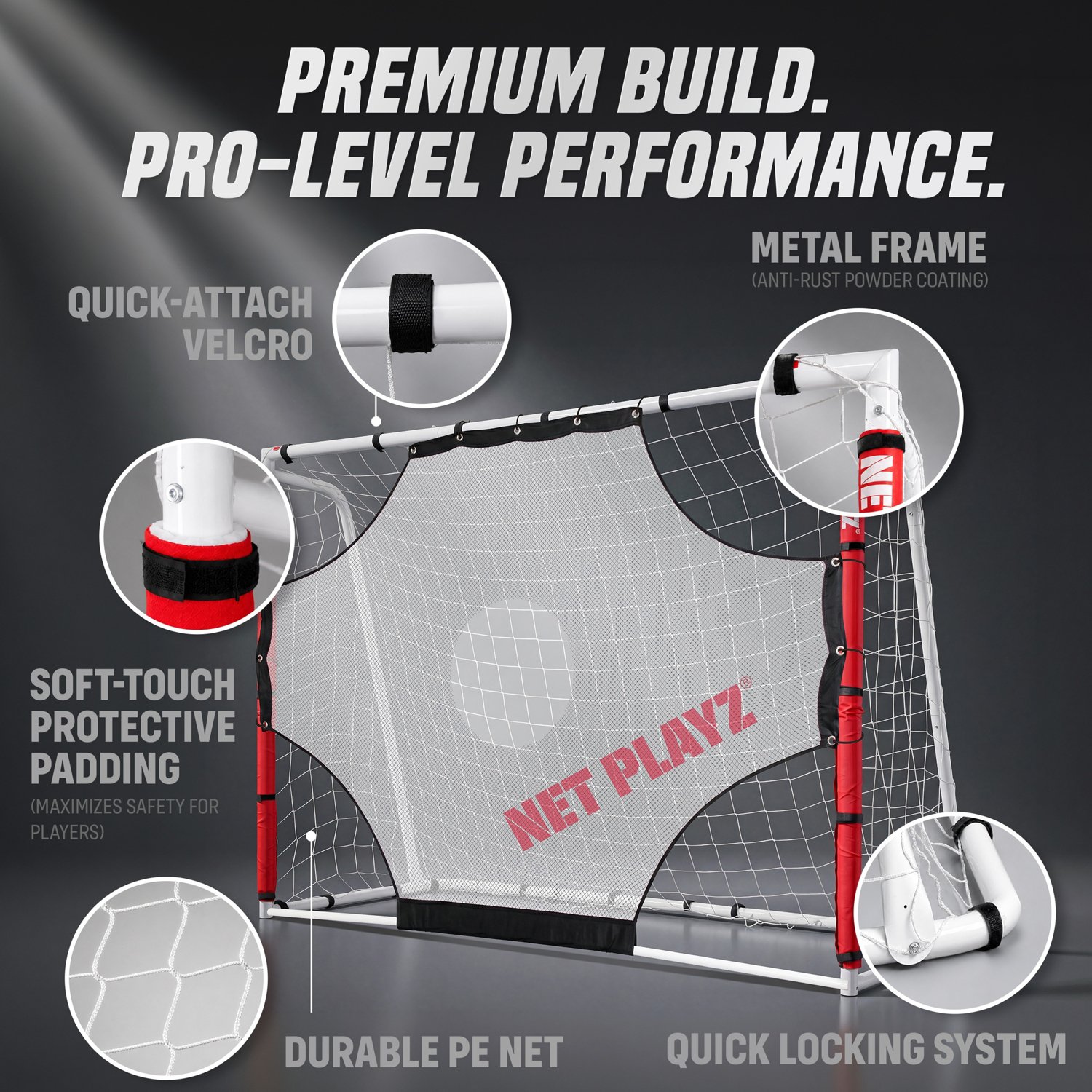 Net Playz 7 ft x 5 ft Metal Soccer Goal - view number 3