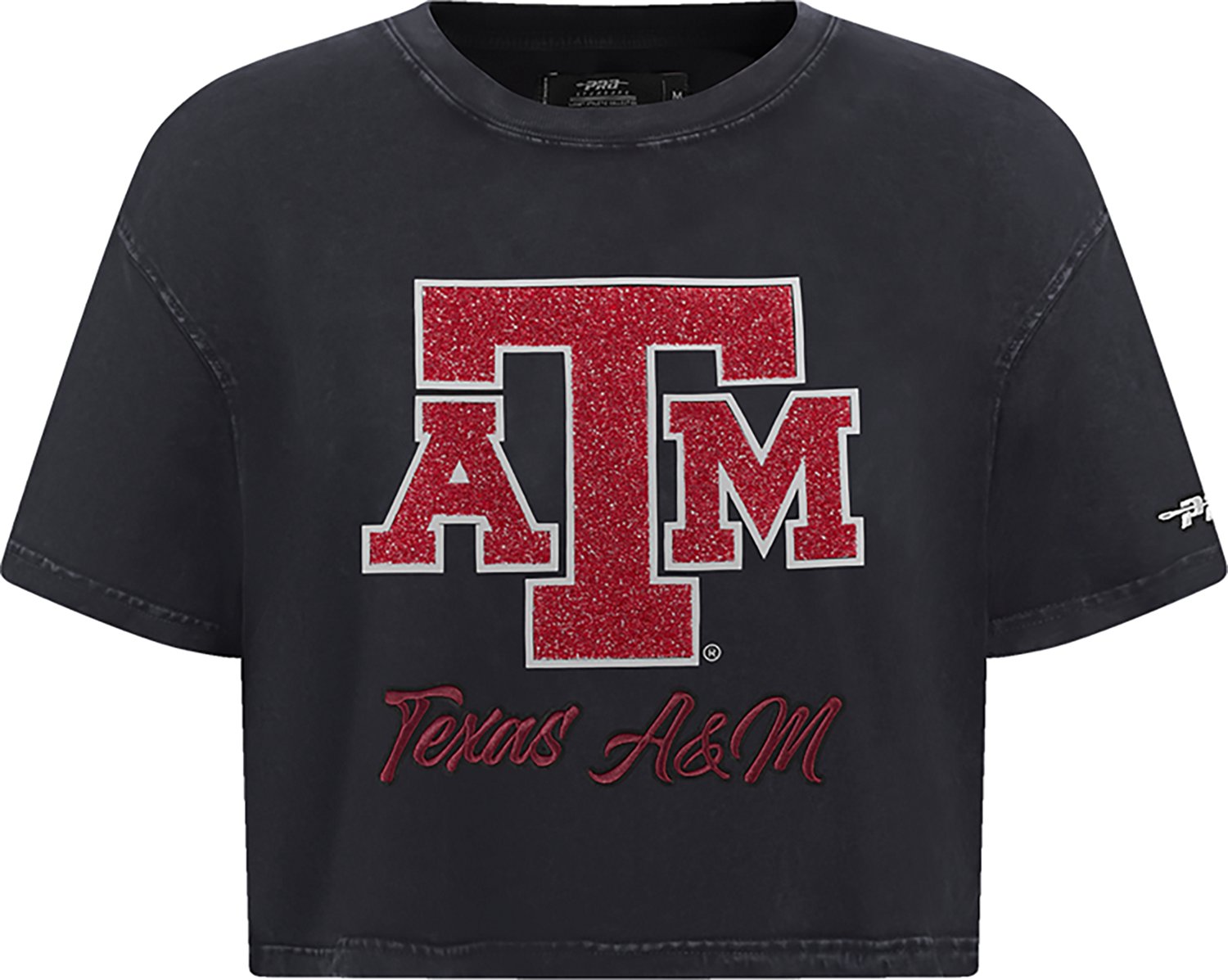 Pro Standard Women's Texas A&M University Primary Logo School Script Boxy T-shirt