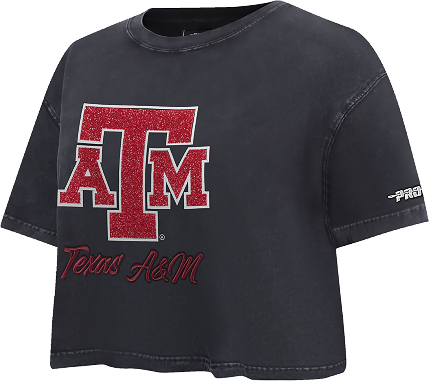 Pro Standard Women's Texas A&M University Primary Logo School Script Boxy T-shirt