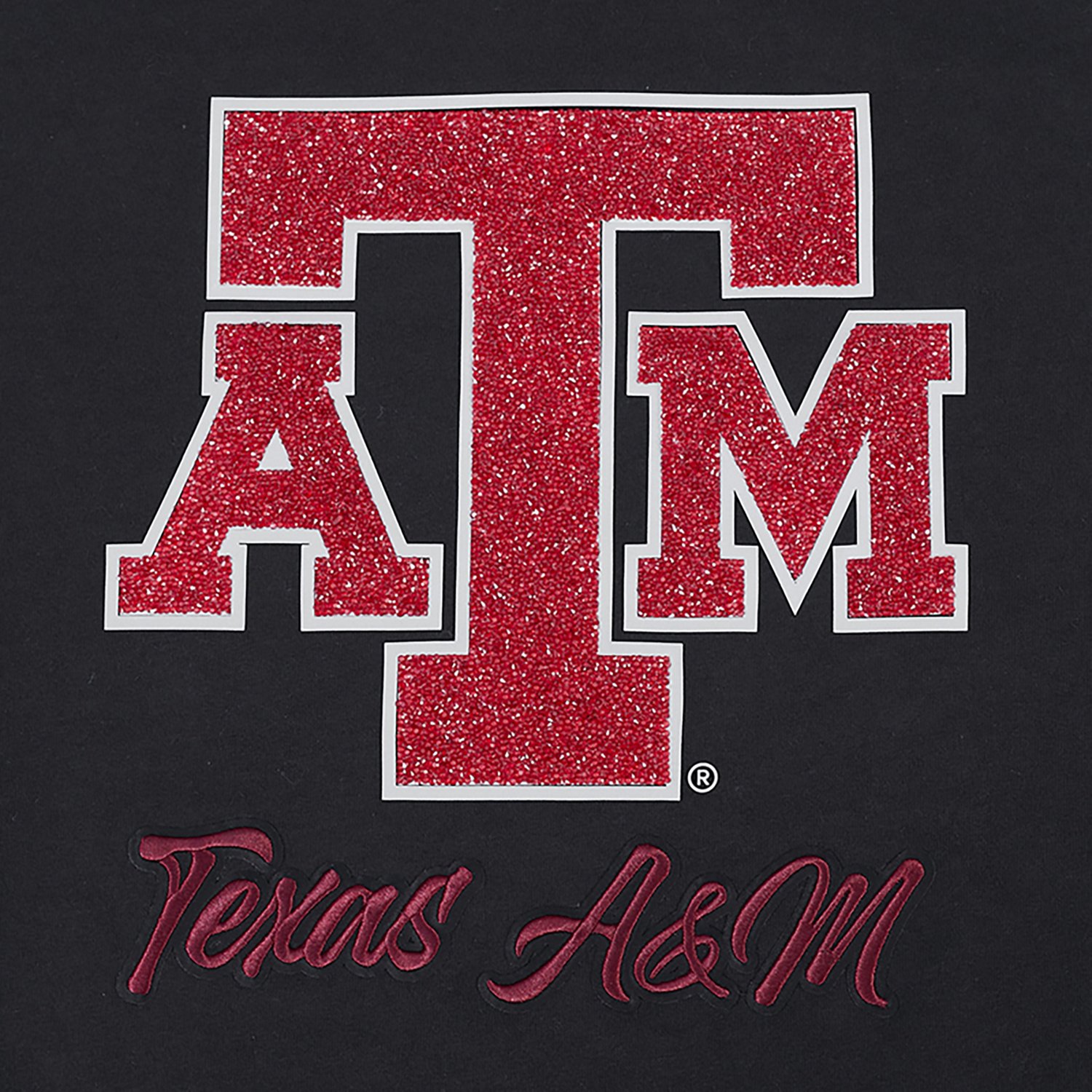 Pro Standard Women's Texas A&M University Primary Logo School Script Boxy T-shirt