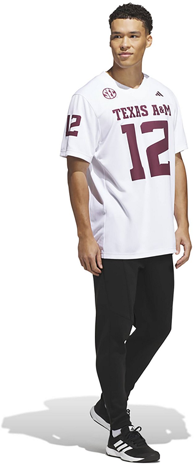 adidas Men's Texas A&M Aggies Premier Away Football Jersey - view number 5