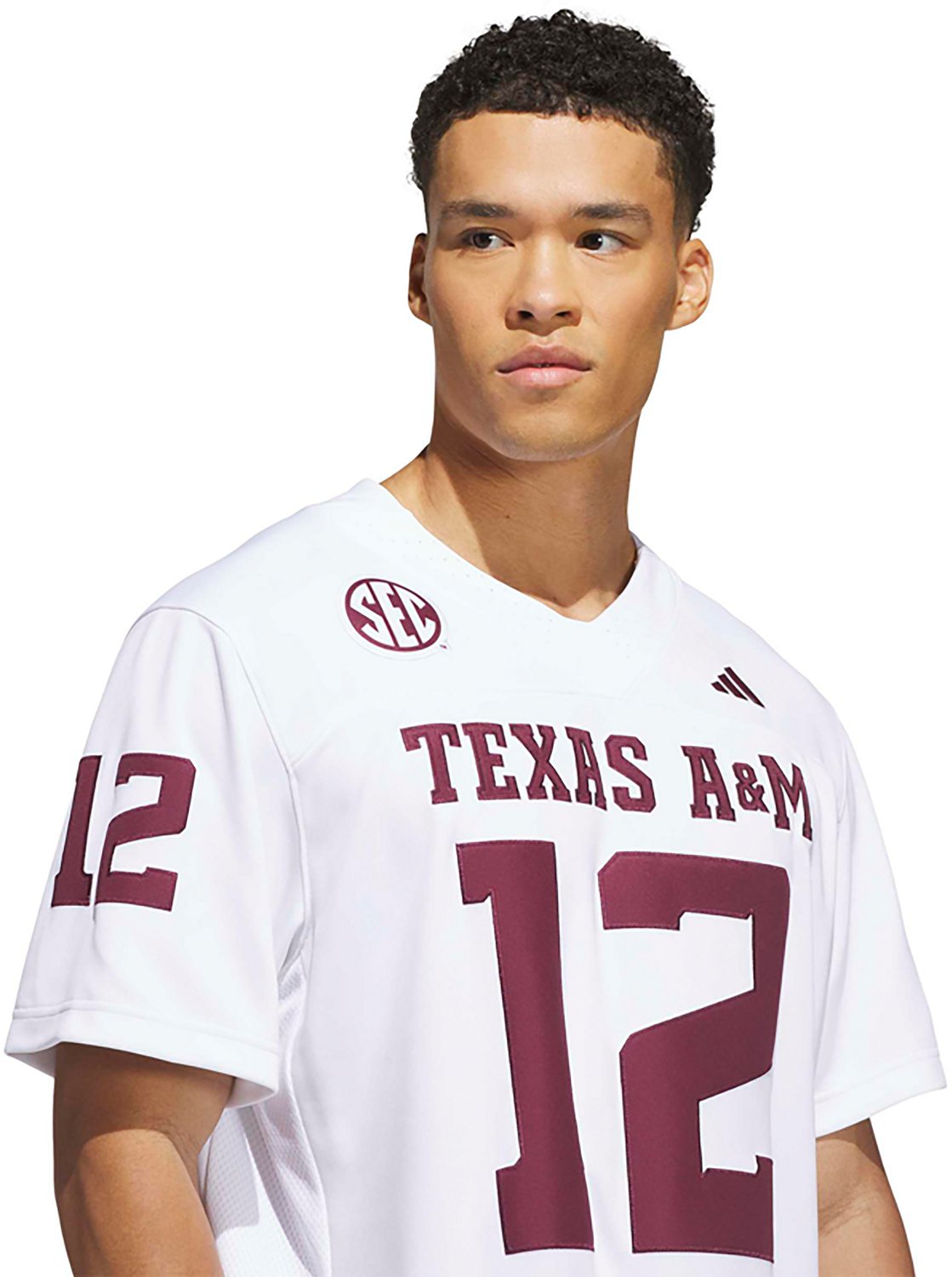 adidas Men's Texas A&M Aggies Premier Away Football Jersey - view number 3