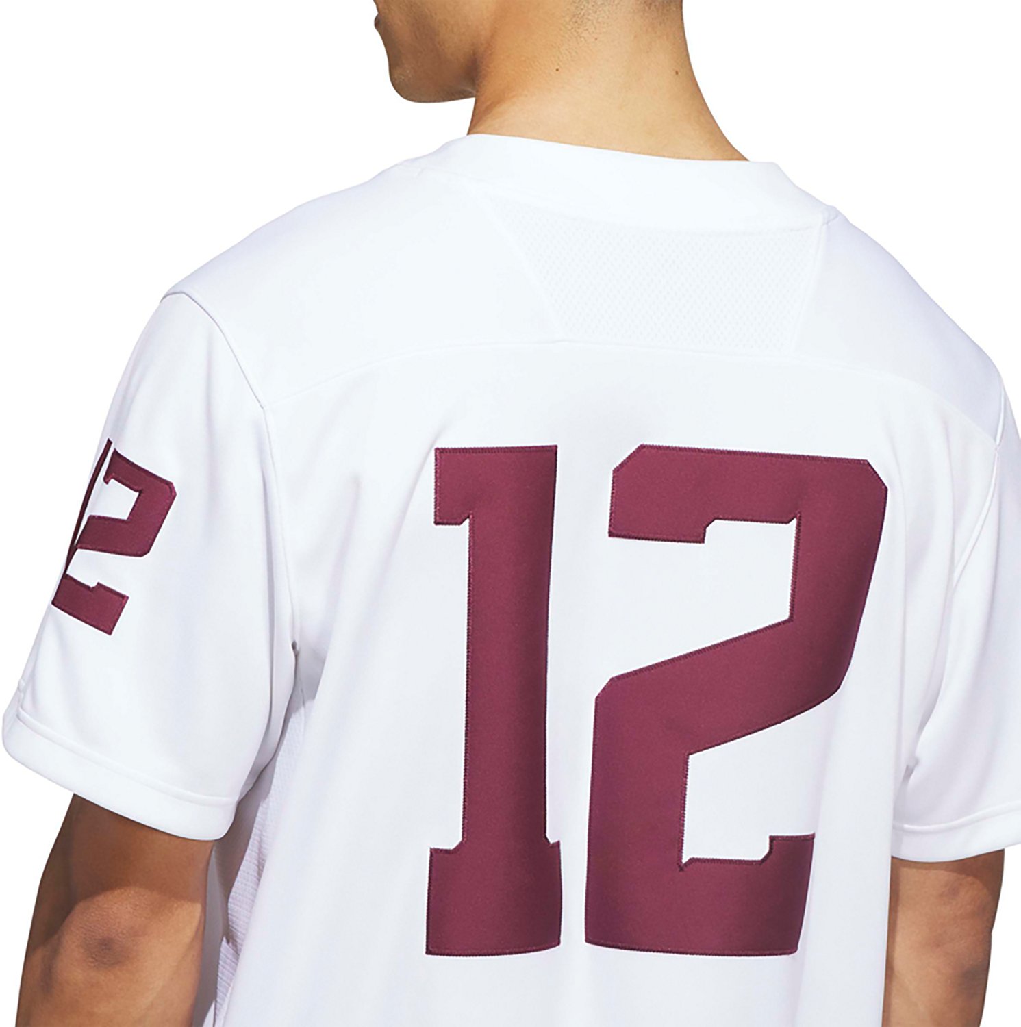 adidas Men's Texas A&M Aggies Premier Away Football Jersey - view number 4