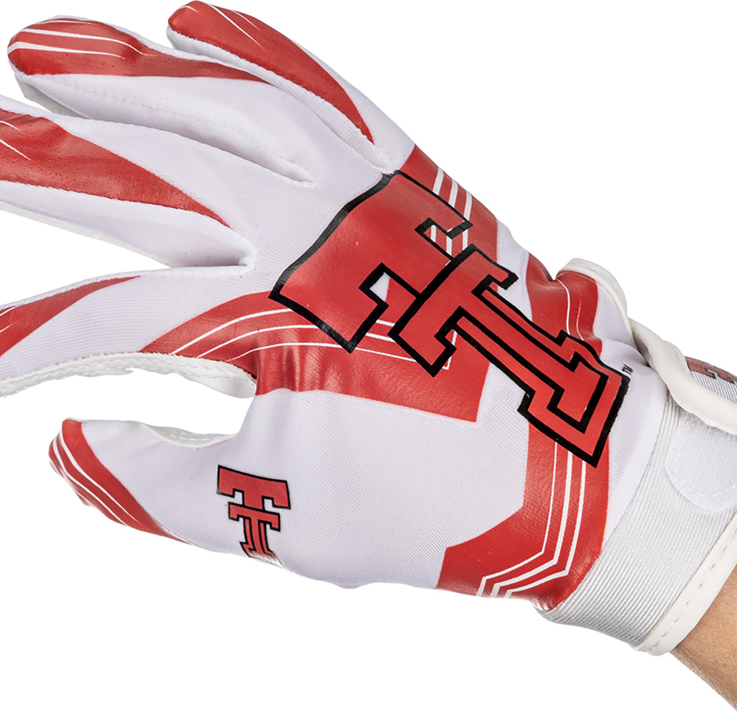 Franklin Kids' Texas Tech University Football Receiver Gloves - view number 3