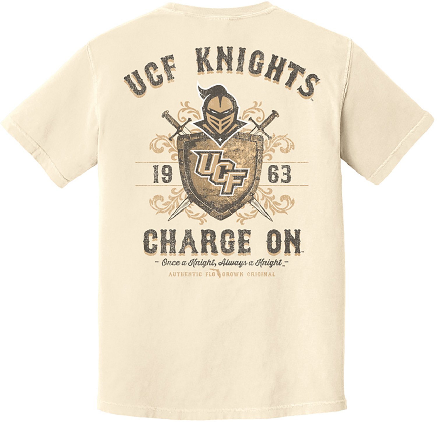 FLOGROWN Men's University of Central Florida Vintage Mascot Graphic T-shirt - view number 2