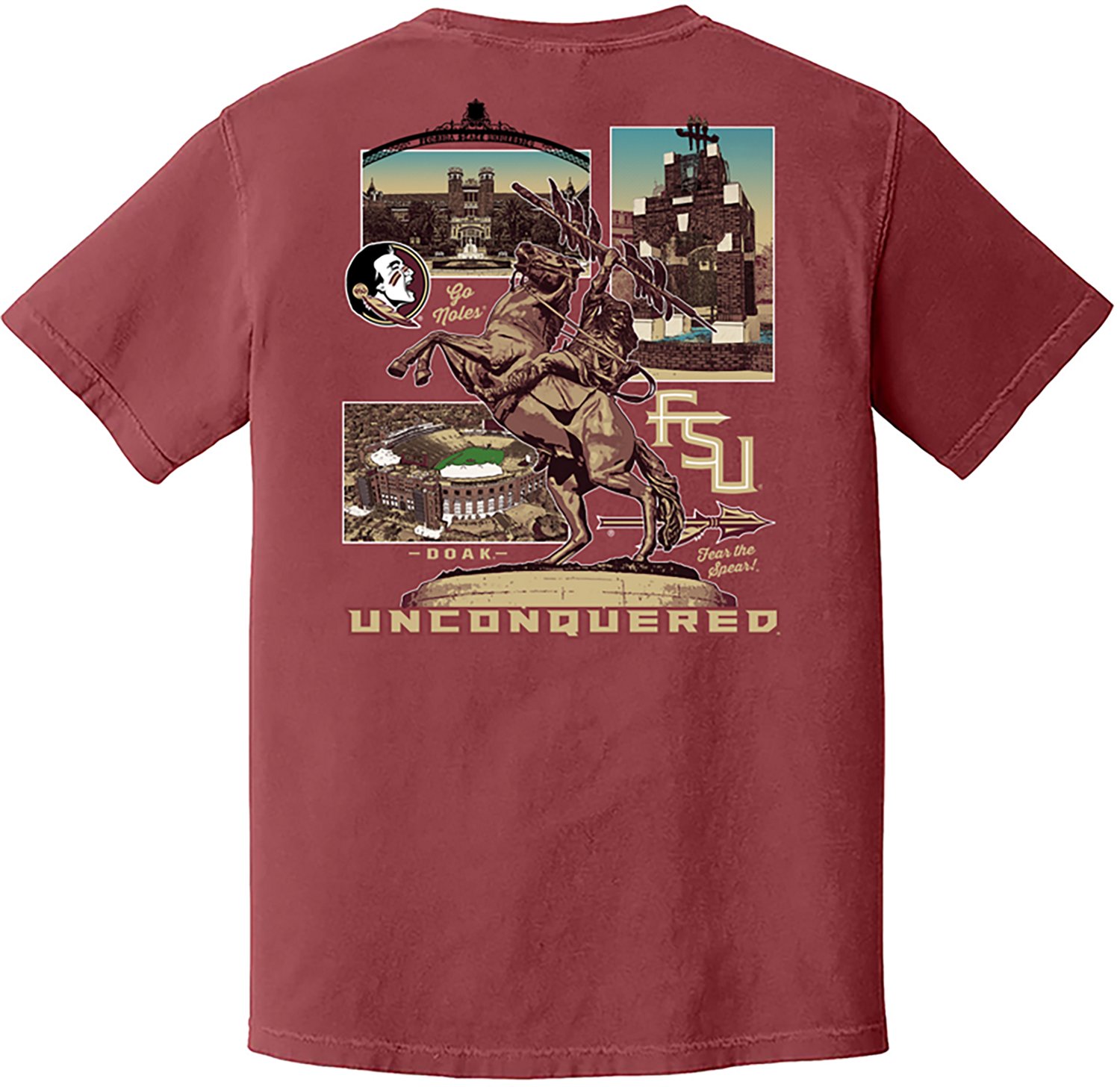 FLOGROWN Men's Florida State University Campus Poster Graphic T-shirt - view number 2