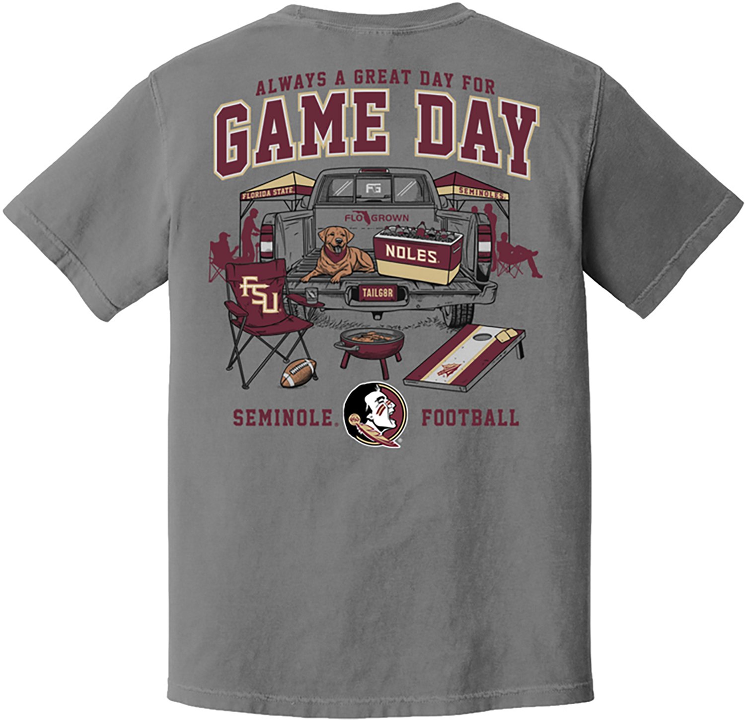 FLO GROWN Florida State University Game Day Tailgate T-shirt - view number 2