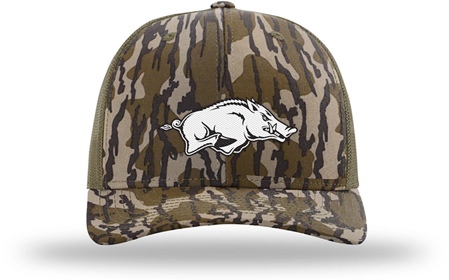 Uscape Apparel x Richardson Sports Men's University of Arkansas Bottomland Camo Trucker Hat