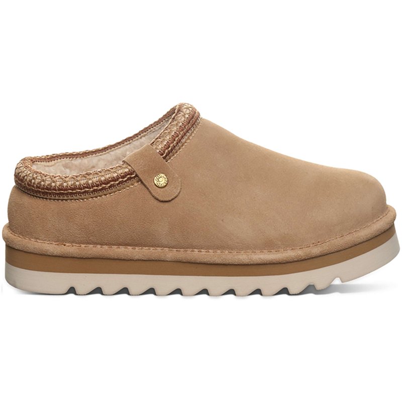 Bearpaw Women's Calista Braided Trim Platform Clogs - Toffee