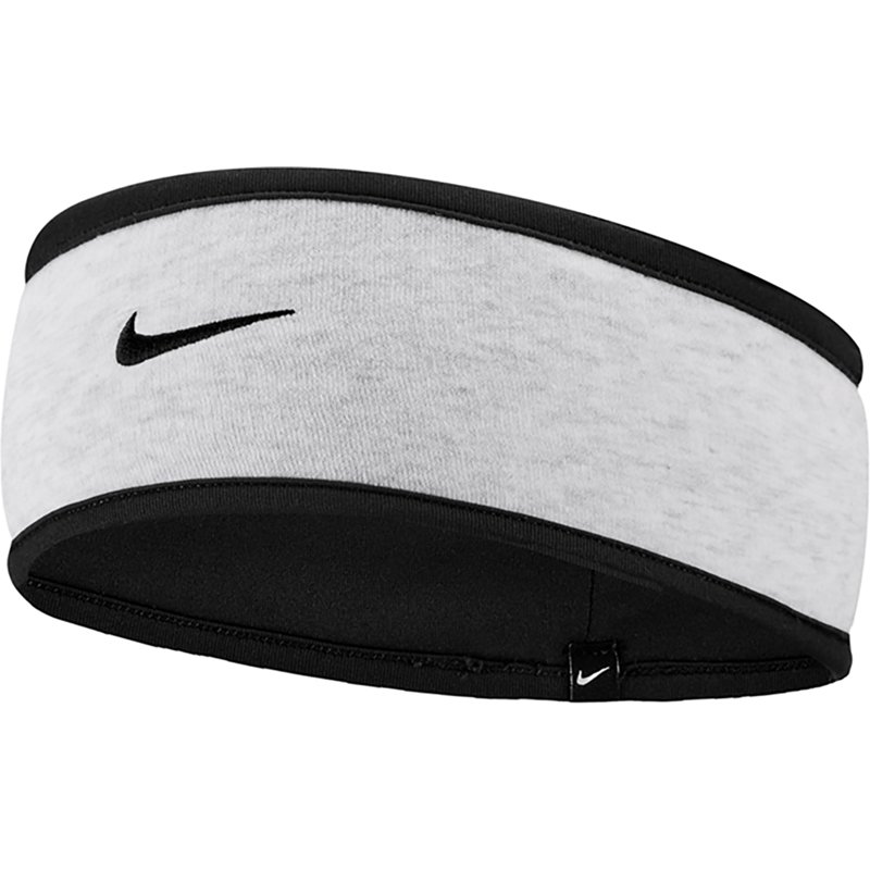 Nike Women's Studio Fleece Headband, Birch Heather/Black