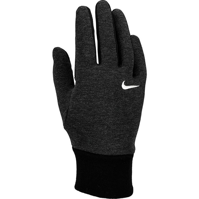 Nike Women's Studio Fleece Athletic Gloves, Medium, Black Heather/Sail